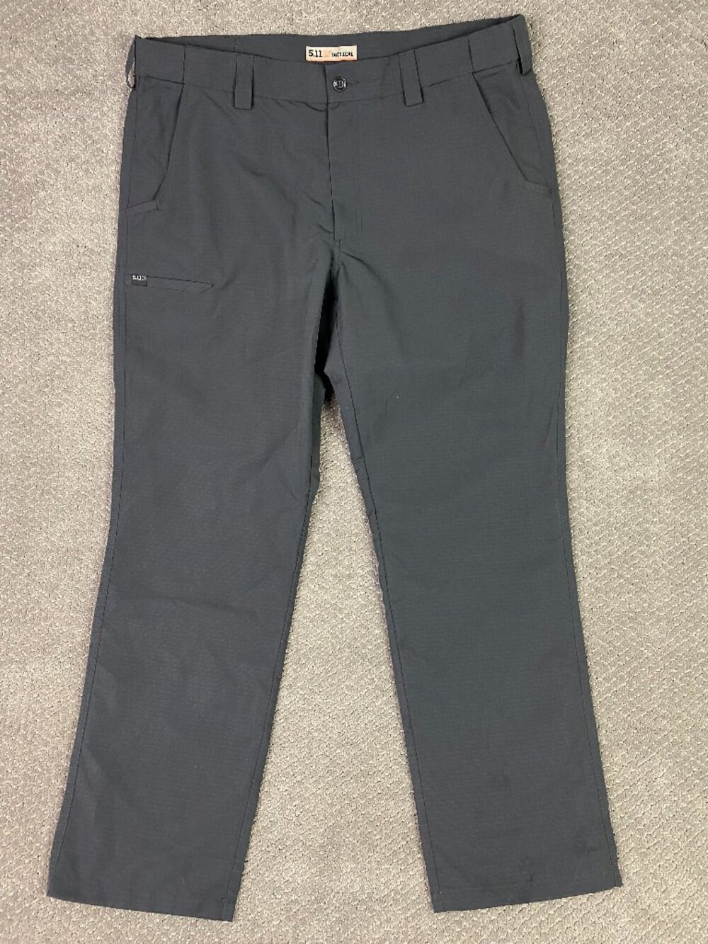 5.11 Tactical Pants Mens 38x32 Gray Fast Tac Ripstop Cargo Work Utility NWOT